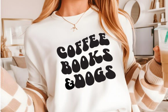 Coffee Books Dogs Svg for Local Business Graphics