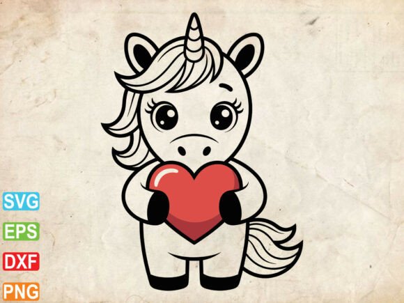 Cute Unicorn SVG for Crafts and Graphics