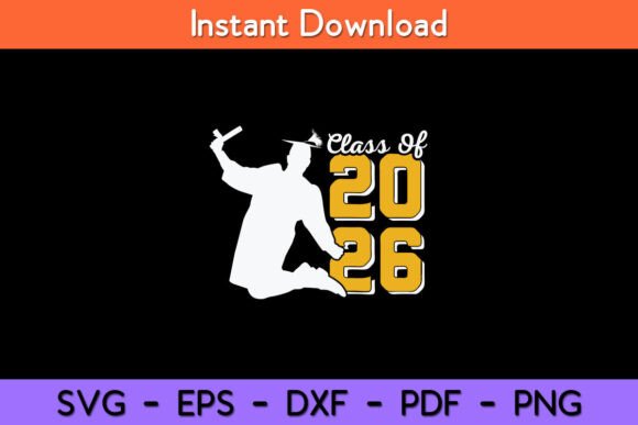 Dabbing Graduation Class of 2026 Gift Graphics for Crafts