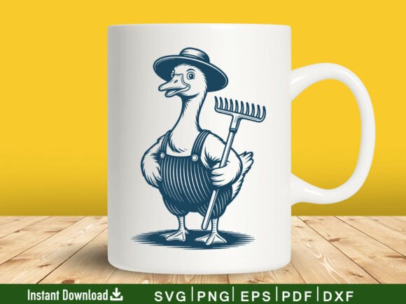 Funny Goose Silhouette SVG for Crafts and Graphics