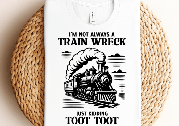 I m Not Always a Train Wreck Just Kiddin Graphics for Crafts