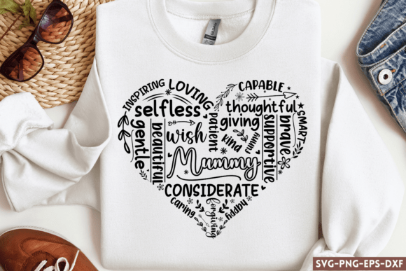 Mother’s Day Heart SVG 2 – A Graphic Design Asset for Crafts and More