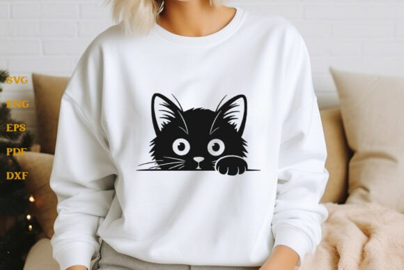 Peeking Cat SVG for Real Projects