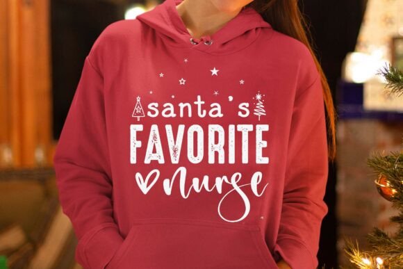 Santa’s Favorite Nurse SVG for Crafts and Graphics