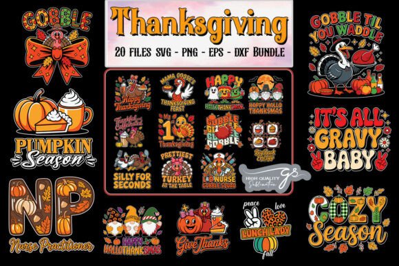 Thanksgiving Goose SVG Bundle for Crafts and Graphics