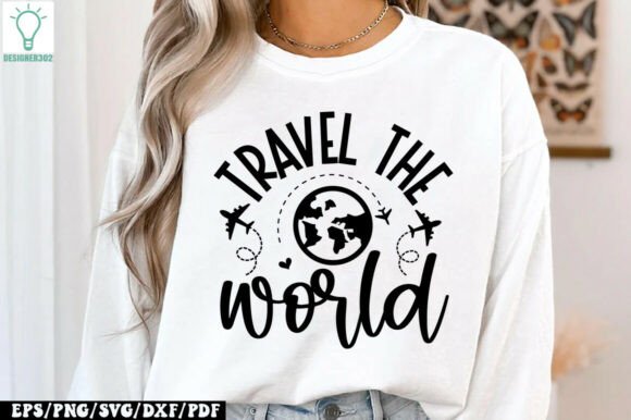Travel the World SVG for Local Business Branding and Crafts